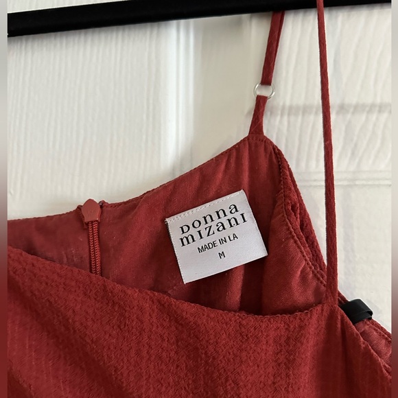 Rust Layered Ruffle Bridesmaids Dress Size M - Picture 3 of 3